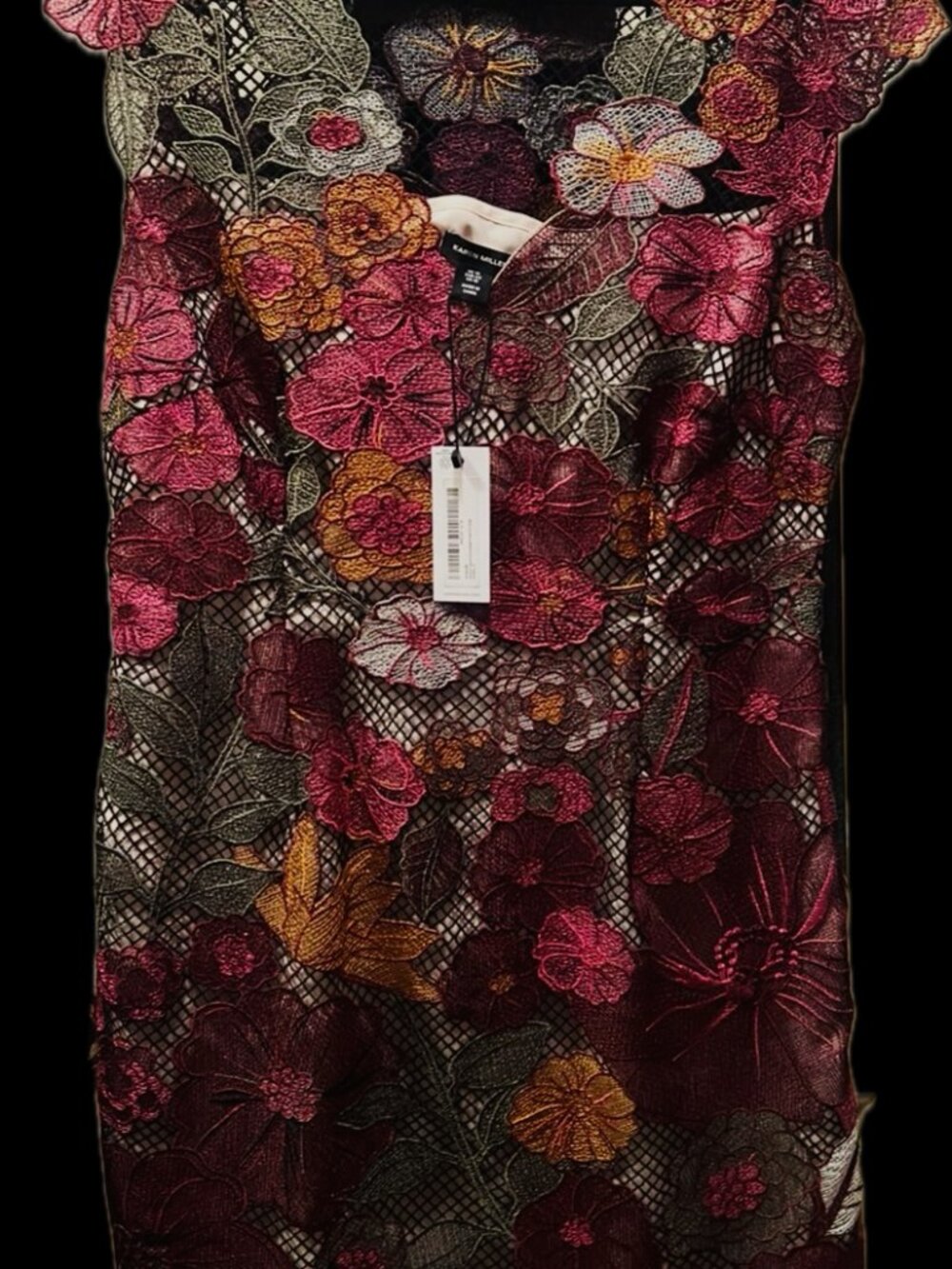 Karen Millen Floral Embroidered Guipure Lace Dress